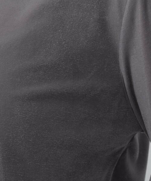 THE SHOP TK / ザ ショップ ティーケー カットソー | 【程よいシアー感】ベロア袖クシュプルオーバー | 詳細16