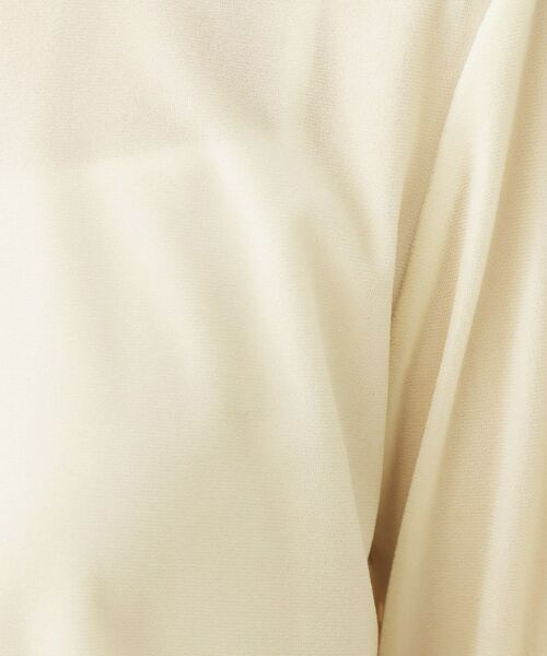 THE SHOP TK / ザ ショップ ティーケー カットソー | 【程よいシアー感】ベロア袖クシュプルオーバー | 詳細4