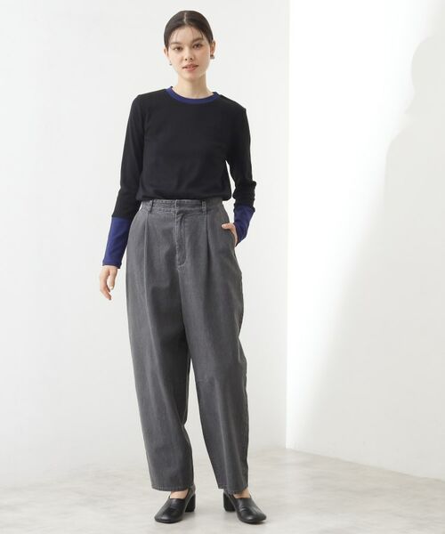 THE SHOP TK / ザ ショップ ティーケー カットソー | バイカラーテレコプルオーバー | 詳細14