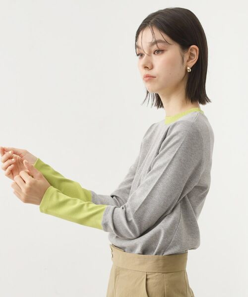 THE SHOP TK / ザ ショップ ティーケー カットソー | バイカラーテレコプルオーバー | 詳細7