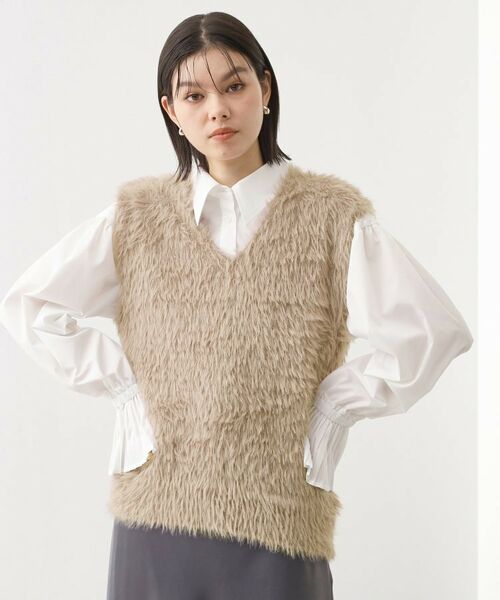 THE SHOP TK / ザ ショップ ティーケー ベスト | ふわふわフェザーベスト/洗える | 詳細10