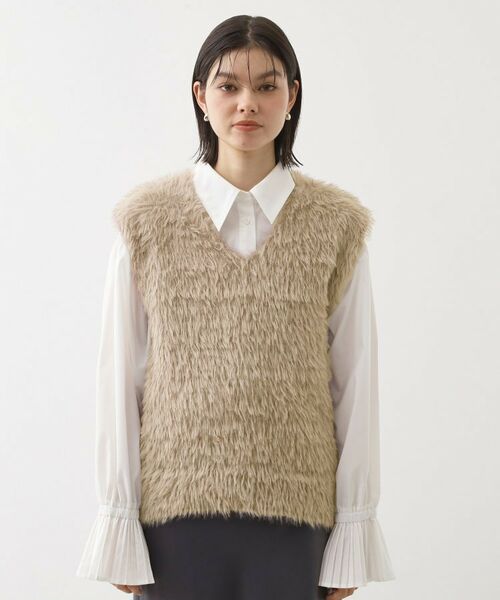 THE SHOP TK / ザ ショップ ティーケー ベスト | ふわふわフェザーベスト/洗える | 詳細13