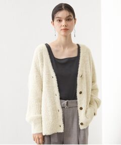 THE SHOP TK / ザ ショップ ティーケー カーディガン・ボレロ | 【ふわふわあったか】フェザーカーディガン