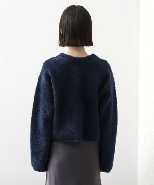 THE SHOP TK / ザ ショップ ティーケー カーディガン・ボレロ | 【即戦力】ベロアフェザーカーディガン | 詳細13