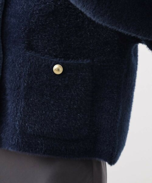 THE SHOP TK / ザ ショップ ティーケー カーディガン・ボレロ | 【即戦力】ベロアフェザーカーディガン | 詳細17