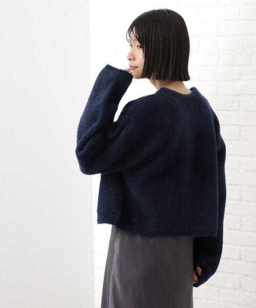 THE SHOP TK / ザ ショップ ティーケー カーディガン・ボレロ | 【即戦力】ベロアフェザーカーディガン | 詳細8