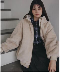 THE SHOP TK / ザ ショップ ティーケー レザーブルゾン・ジャケット | 【2WAY/洗える】リバーシブル フェイクファーブルゾン