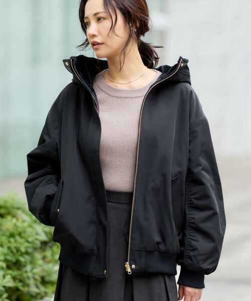 THE SHOP TK / ザ ショップ ティーケー レザーブルゾン・ジャケット | 【2WAY/洗える】リバーシブル フェイクファーブルゾン | 詳細12