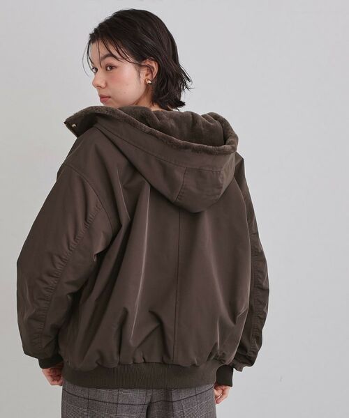 THE SHOP TK / ザ ショップ ティーケー レザーブルゾン・ジャケット | 【2WAY/洗える】リバーシブル フェイクファーブルゾン | 詳細24