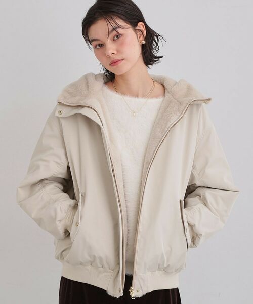 THE SHOP TK / ザ ショップ ティーケー レザーブルゾン・ジャケット | 【2WAY/洗える】リバーシブル フェイクファーブルゾン | 詳細30