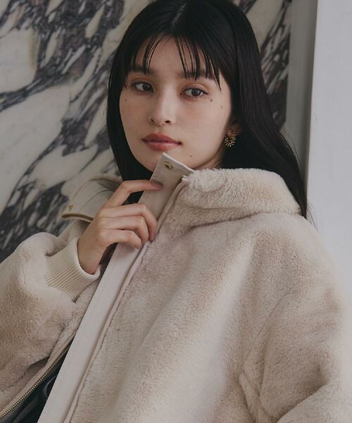 THE SHOP TK / ザ ショップ ティーケー レザーブルゾン・ジャケット | 【2WAY/洗える】リバーシブル フェイクファーブルゾン | 詳細6