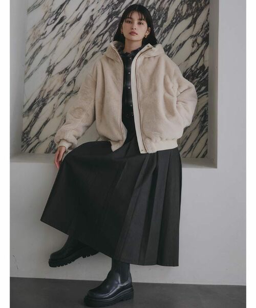 THE SHOP TK / ザ ショップ ティーケー レザーブルゾン・ジャケット | 【2WAY/洗える】リバーシブル フェイクファーブルゾン | 詳細7