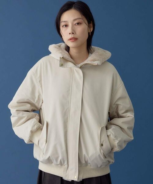 THE SHOP TK / ザ ショップ ティーケー レザーブルゾン・ジャケット | 【2WAY/洗える】リバーシブル フェイクファーブルゾン | 詳細8