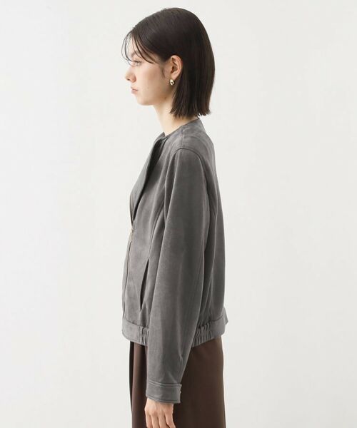 THE SHOP TK / ザ ショップ ティーケー レザーブルゾン・ジャケット | スエードライク ライダースジャケット | 詳細10