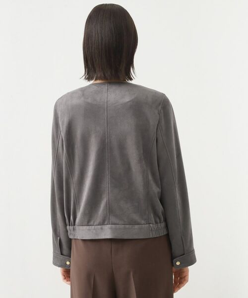 THE SHOP TK / ザ ショップ ティーケー レザーブルゾン・ジャケット | スエードライク ライダースジャケット | 詳細11