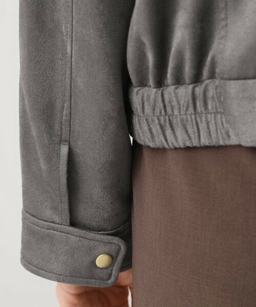 THE SHOP TK / ザ ショップ ティーケー レザーブルゾン・ジャケット | スエードライク ライダースジャケット | 詳細16