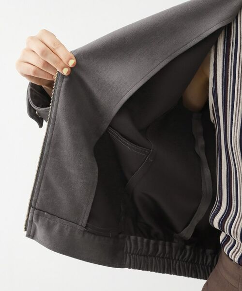 THE SHOP TK / ザ ショップ ティーケー レザーブルゾン・ジャケット | スエードライク ライダースジャケット | 詳細17