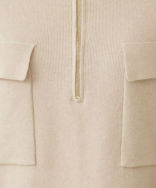 THE SHOP TK / ザ ショップ ティーケー ロング・マキシ丈ワンピース | 1枚でこなれ見え ハーフZIPワンピース【毛玉になりにくい/静電気防止/洗濯機OK】 | 詳細11