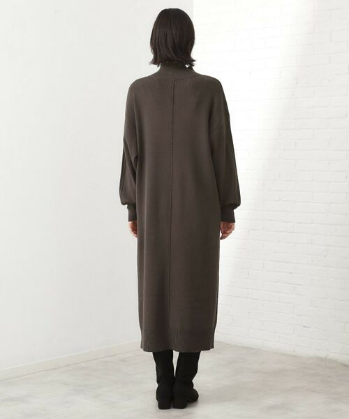 THE SHOP TK / ザ ショップ ティーケー ロング・マキシ丈ワンピース | 1枚でこなれ見え ハーフZIPワンピース【毛玉になりにくい/静電気防止/洗濯機OK】 | 詳細14