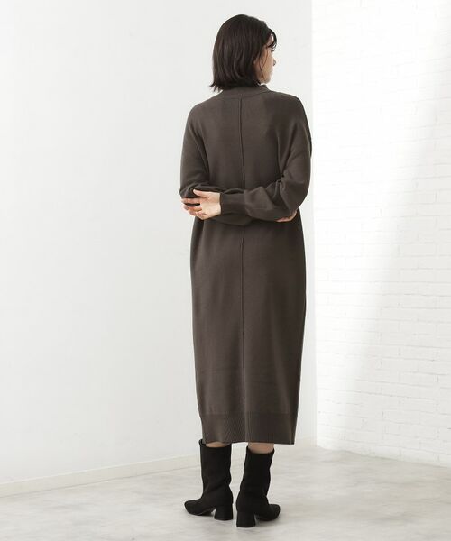 THE SHOP TK / ザ ショップ ティーケー ロング・マキシ丈ワンピース | 1枚でこなれ見え ハーフZIPワンピース【毛玉になりにくい/静電気防止/洗濯機OK】 | 詳細6