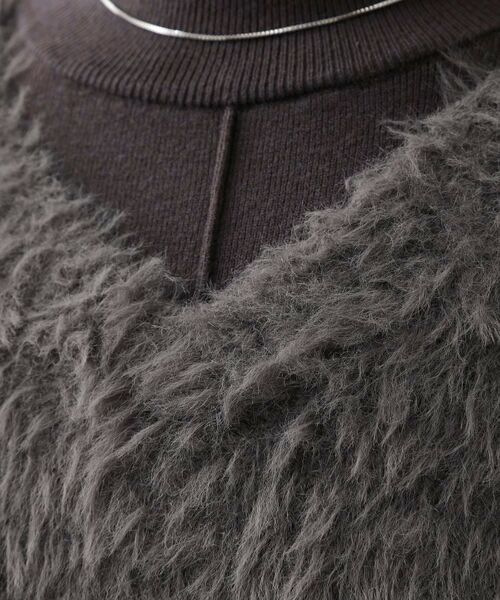 THE SHOP TK / ザ ショップ ティーケー ロング・マキシ丈ワンピース | 優秀ふわふわベスト＆ニットワンピース【毛玉になりにくい/静電気防止/洗える】 | 詳細8