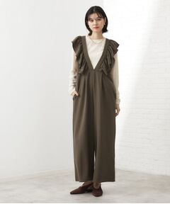 THE SHOP TK / ザ ショップ ティーケー サロペット・オールインワン | 【シーズンレス】フリルオールインワン