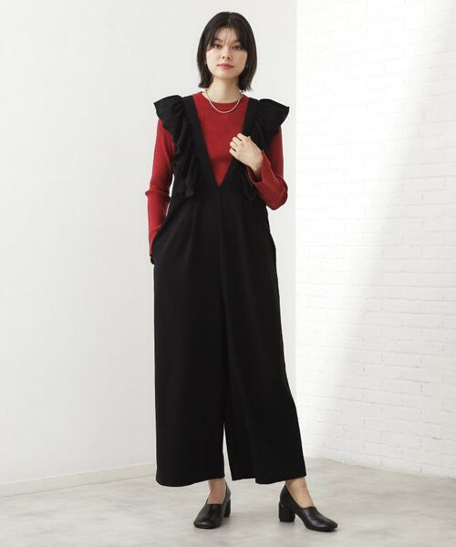 THE SHOP TK / ザ ショップ ティーケー サロペット・オールインワン | 【シーズンレス】フリルオールインワン | 詳細1