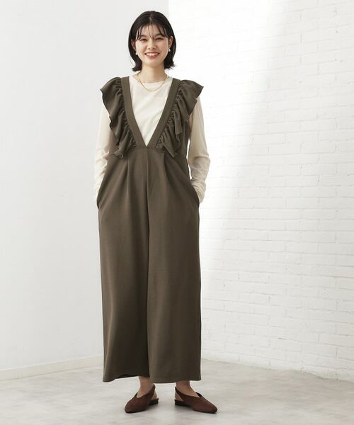 THE SHOP TK / ザ ショップ ティーケー サロペット・オールインワン | 【シーズンレス】フリルオールインワン | 詳細5