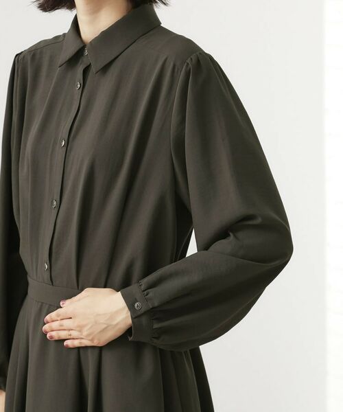 THE SHOP TK / ザ ショップ ティーケー ロング・マキシ丈ワンピース | 【即戦力】フィット&フレア長袖ワンピース | 詳細12