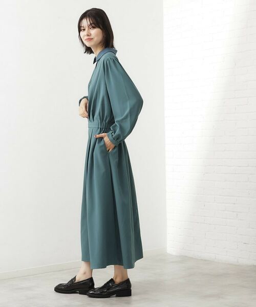 THE SHOP TK / ザ ショップ ティーケー ロング・マキシ丈ワンピース | 【即戦力】フィット&フレア長袖ワンピース | 詳細2