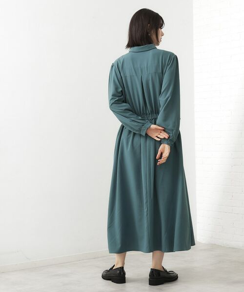 THE SHOP TK / ザ ショップ ティーケー ロング・マキシ丈ワンピース | 【即戦力】フィット&フレア長袖ワンピース | 詳細3