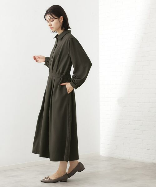 THE SHOP TK / ザ ショップ ティーケー ロング・マキシ丈ワンピース | 【即戦力】フィット&フレア長袖ワンピース | 詳細5