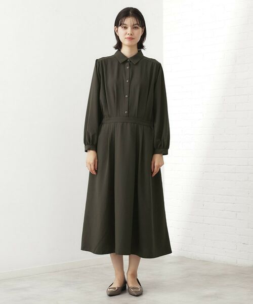 THE SHOP TK / ザ ショップ ティーケー ロング・マキシ丈ワンピース | 【即戦力】フィット&フレア長袖ワンピース | 詳細8