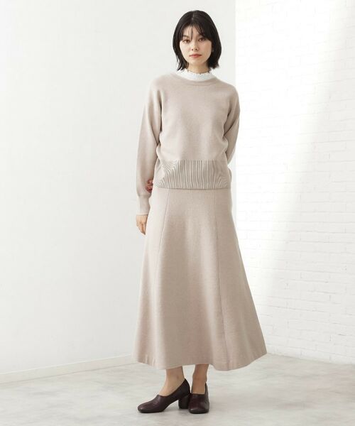 THE SHOP TK / ザ ショップ ティーケー セットアップ | 【前後2WAY】ニットセットアップ(グレージュ(050))