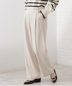 THE SHOP TK / ザ ショップ ティーケー パンツ | 【着丈選べる/XS～XLサイズ】あったか裏起毛ワイドパンツ