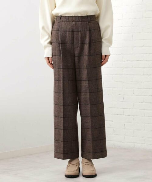 THE SHOP TK / ザ ショップ ティーケー パンツ | 【着丈選べる/XS～XLサイズ】あったか裏起毛ワイドパンツ | 詳細14