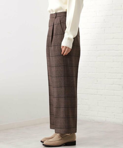 THE SHOP TK / ザ ショップ ティーケー パンツ | 【着丈選べる/XS～XLサイズ】あったか裏起毛ワイドパンツ | 詳細15