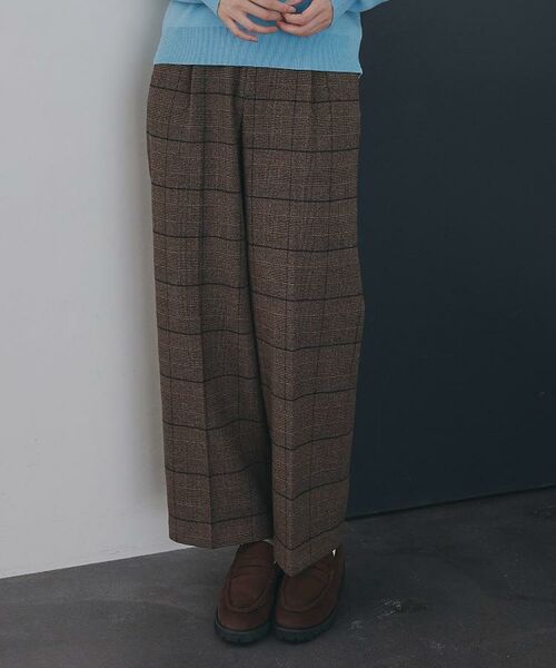 THE SHOP TK / ザ ショップ ティーケー パンツ | 【着丈選べる/XS～XLサイズ】あったか裏起毛ワイドパンツ | 詳細2