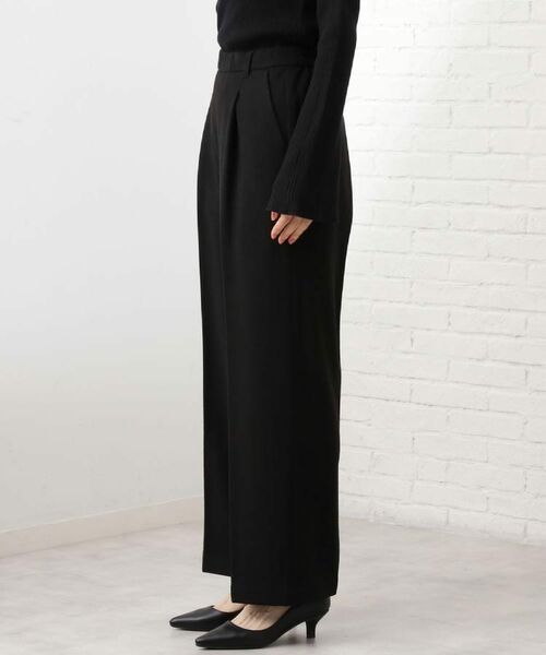 THE SHOP TK / ザ ショップ ティーケー パンツ | 【着丈選べる/XS～XLサイズ】あったか裏起毛ワイドパンツ | 詳細25