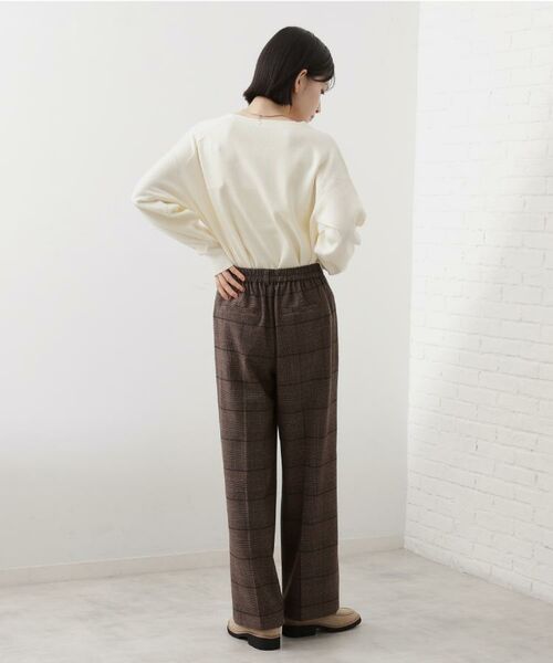 THE SHOP TK / ザ ショップ ティーケー パンツ | 【着丈選べる/XS～XLサイズ】あったか裏起毛ワイドパンツ | 詳細4