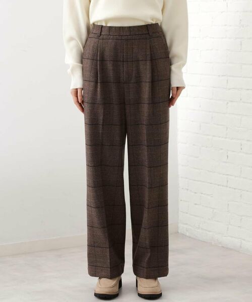 THE SHOP TK / ザ ショップ ティーケー パンツ | 【着丈選べる/XS～XLサイズ】あったか裏起毛ワイドパンツ | 詳細9