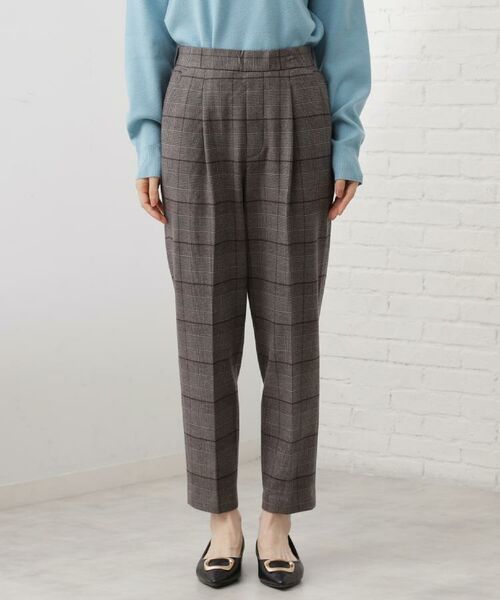 THE SHOP TK / ザ ショップ ティーケー パンツ | 【着丈選べる/XS～XLサイズ】あったか裏起毛テーパードパンツ | 詳細14