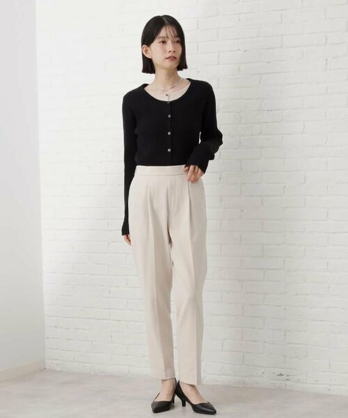 THE SHOP TK / ザ ショップ ティーケー パンツ | 【着丈選べる/XS～XLサイズ】あったか裏起毛テーパードパンツ | 詳細18