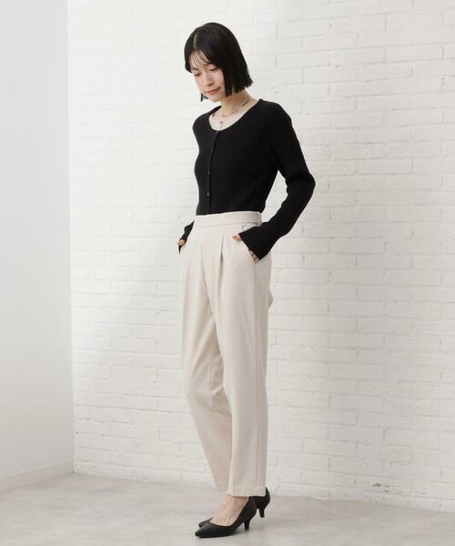 THE SHOP TK / ザ ショップ ティーケー パンツ | 【着丈選べる/XS～XLサイズ】あったか裏起毛テーパードパンツ | 詳細19