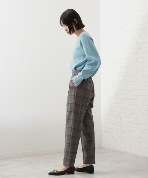 THE SHOP TK / ザ ショップ ティーケー パンツ | 【着丈選べる/XS～XLサイズ】あったか裏起毛テーパードパンツ | 詳細2