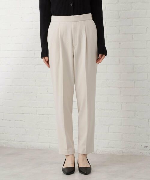 THE SHOP TK / ザ ショップ ティーケー パンツ | 【着丈選べる/XS～XLサイズ】あったか裏起毛テーパードパンツ | 詳細24