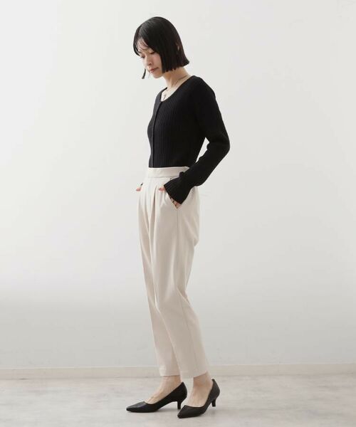 THE SHOP TK / ザ ショップ ティーケー パンツ | 【着丈選べる/XS～XLサイズ】あったか裏起毛テーパードパンツ | 詳細28