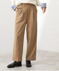 THE SHOP TK / ザ ショップ ティーケー パンツ | 【ラクで快適】ハイパーストレッチ あったか裏起毛ワイドパンツ