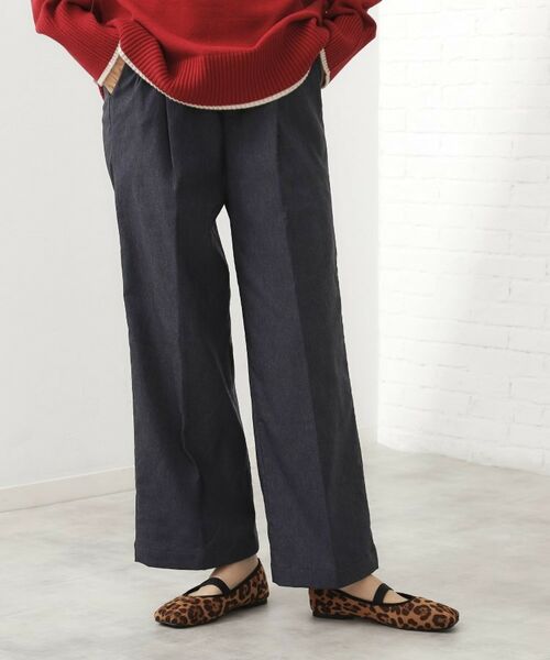 THE SHOP TK / ザ ショップ ティーケー パンツ | 【ラクで快適】ハイパーストレッチ あったか裏起毛ワイドパンツ | 詳細13