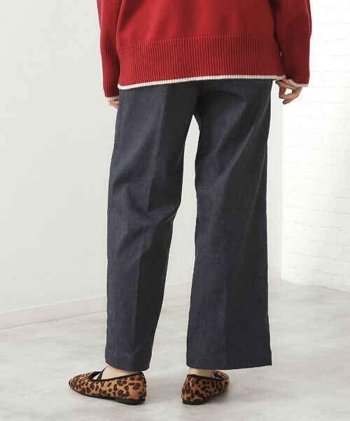 THE SHOP TK / ザ ショップ ティーケー パンツ | 【ラクで快適】ハイパーストレッチ あったか裏起毛ワイドパンツ | 詳細14